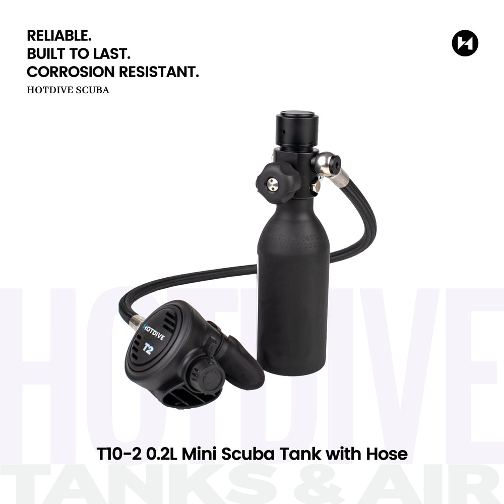 T10-2 0.2L Mini Scuba Tank with Hose