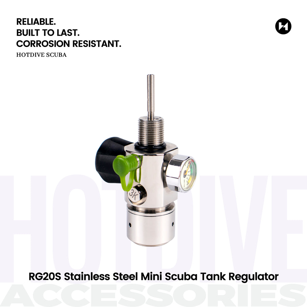 RG20S Stainless Steel Mini Scuba Tank Regulator