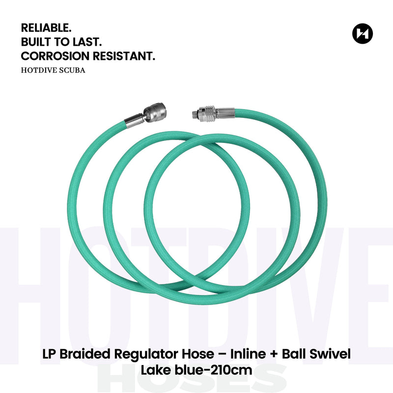LP Braided Regulator Hose – Inline + Ball Swivel - 109