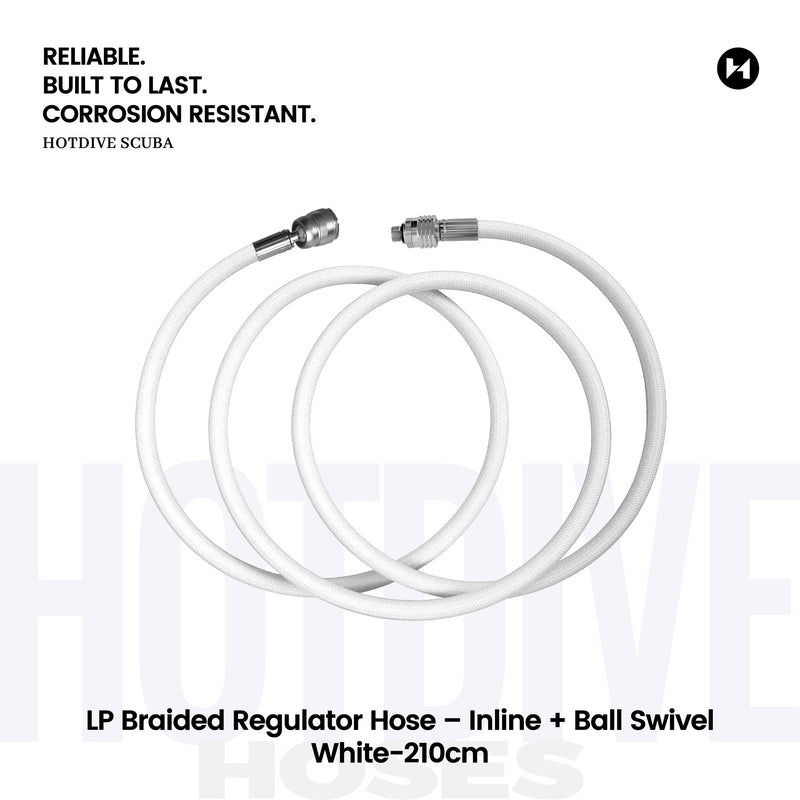 LP Braided Regulator Hose – Inline + Ball Swivel - 102