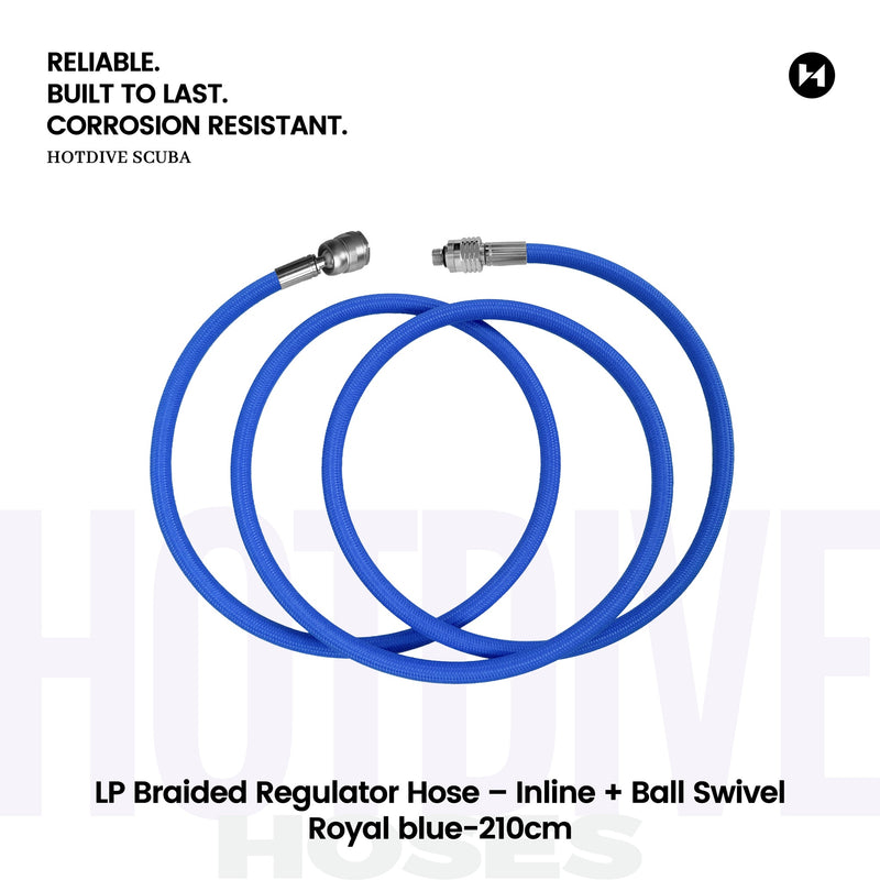 LP Braided Regulator Hose – Inline + Ball Swivel - 108