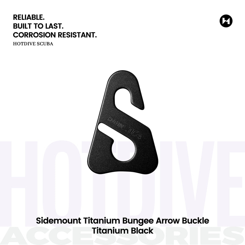 Sidemount Titanium Bungee Arrow Buckle - 1