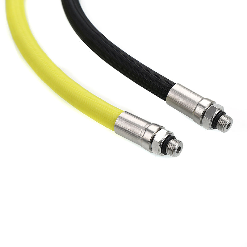 HOTDIVE Hi-flex Colorful Braided Low Pressure Second Stage Hose