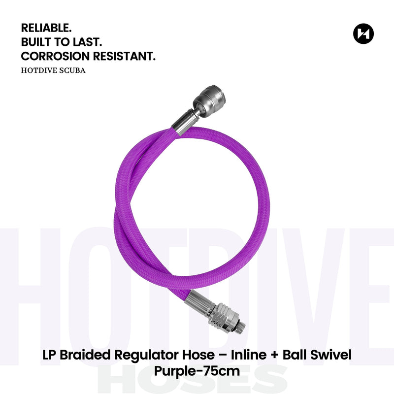 LP Braided Regulator Hose – Inline + Ball Swivel - 57