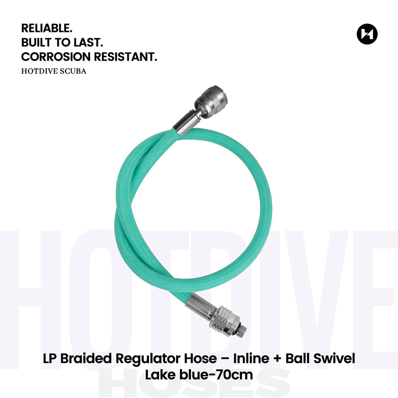 LP Braided Regulator Hose – Inline + Ball Swivel - 50