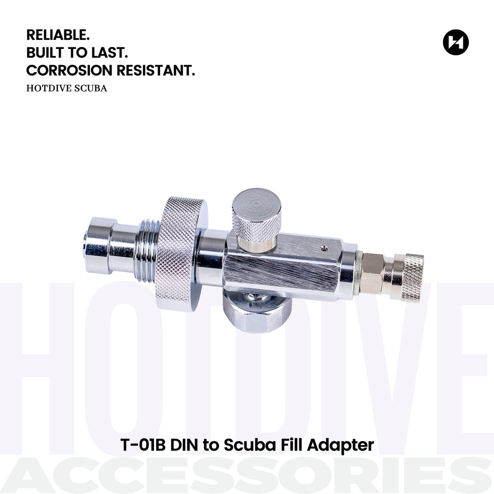 T-01B DIN to Scuba Fill Adapter