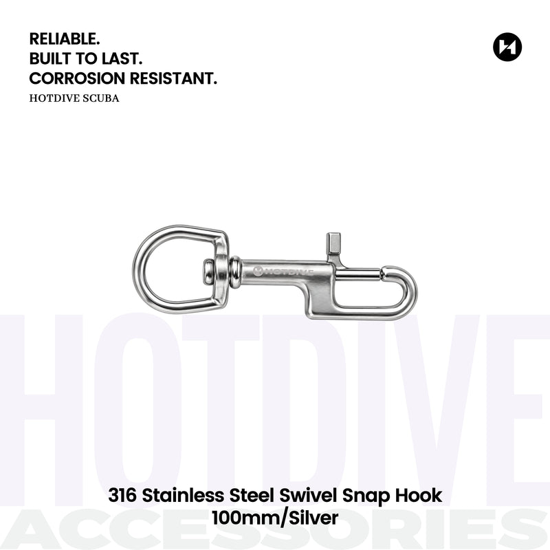 316 Stainless Steel Swivel Snap Hook - 5