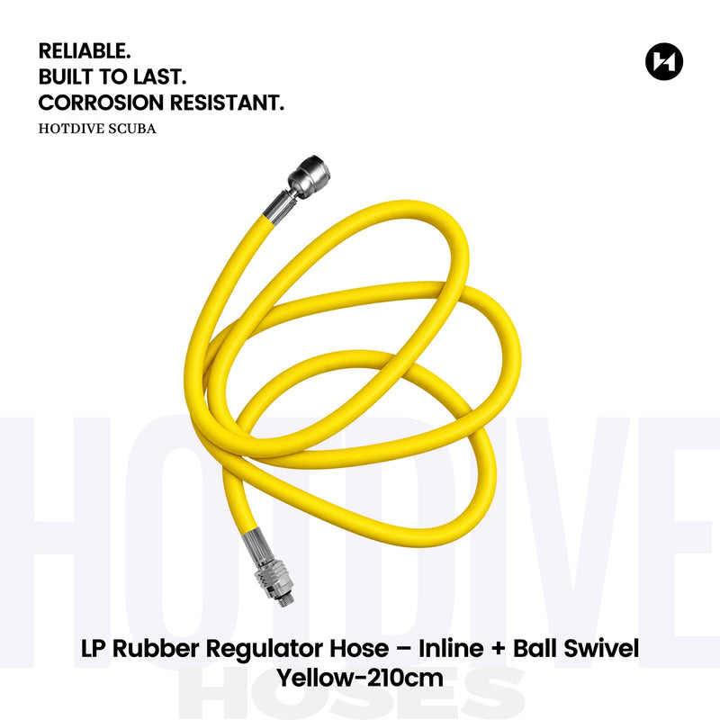 LP Rubber Regulator Hose – Inline + Ball Swivel - 22