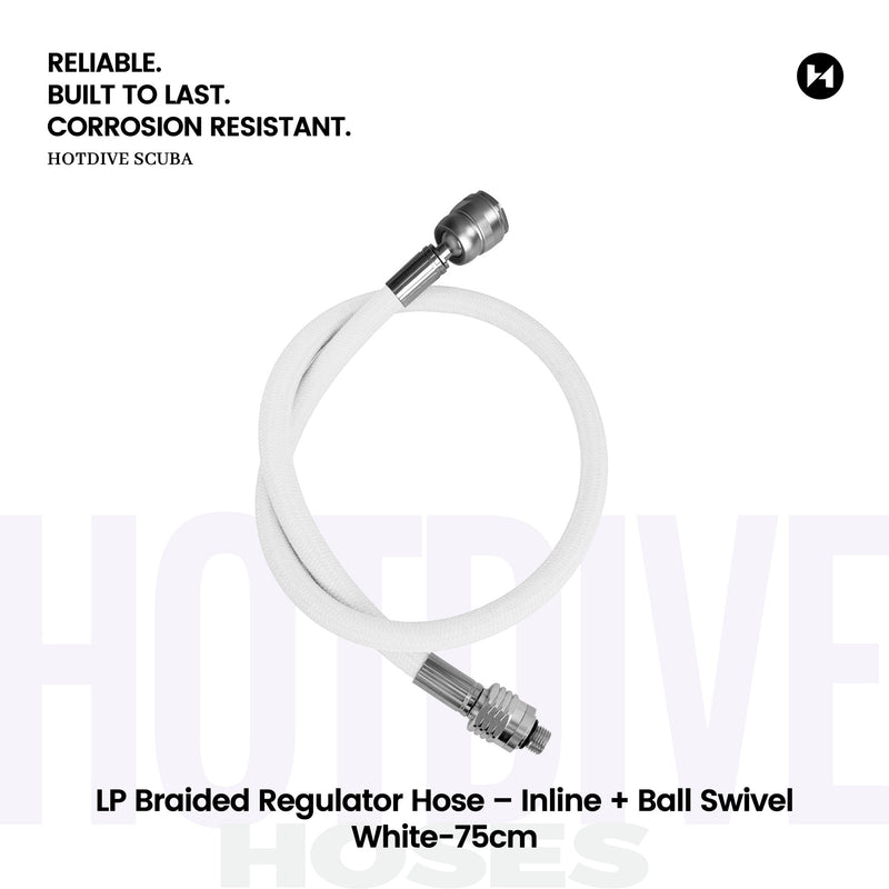 LP Braided Regulator Hose – Inline + Ball Swivel - 52