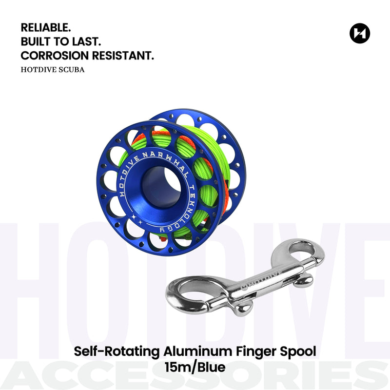 Self-Rotating Aluminum Finger Spool - 4