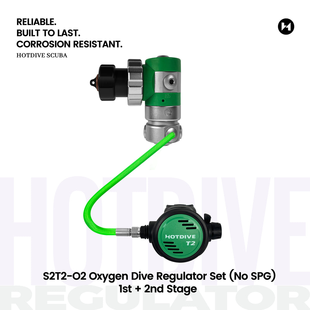 S2T2-O2 Oxygen Dive Regulator Set (No SPG)