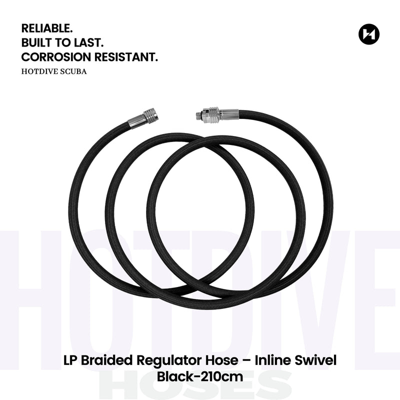 LP Braided Regulator Hose – Inline Swivel - 101