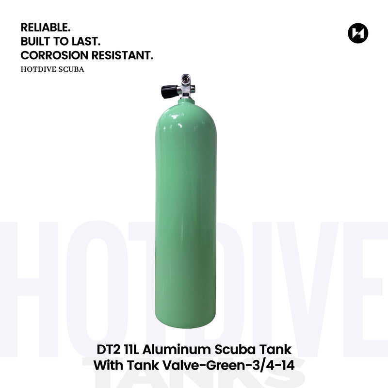 DT2 11L Aluminum Scuba Tank - 7
