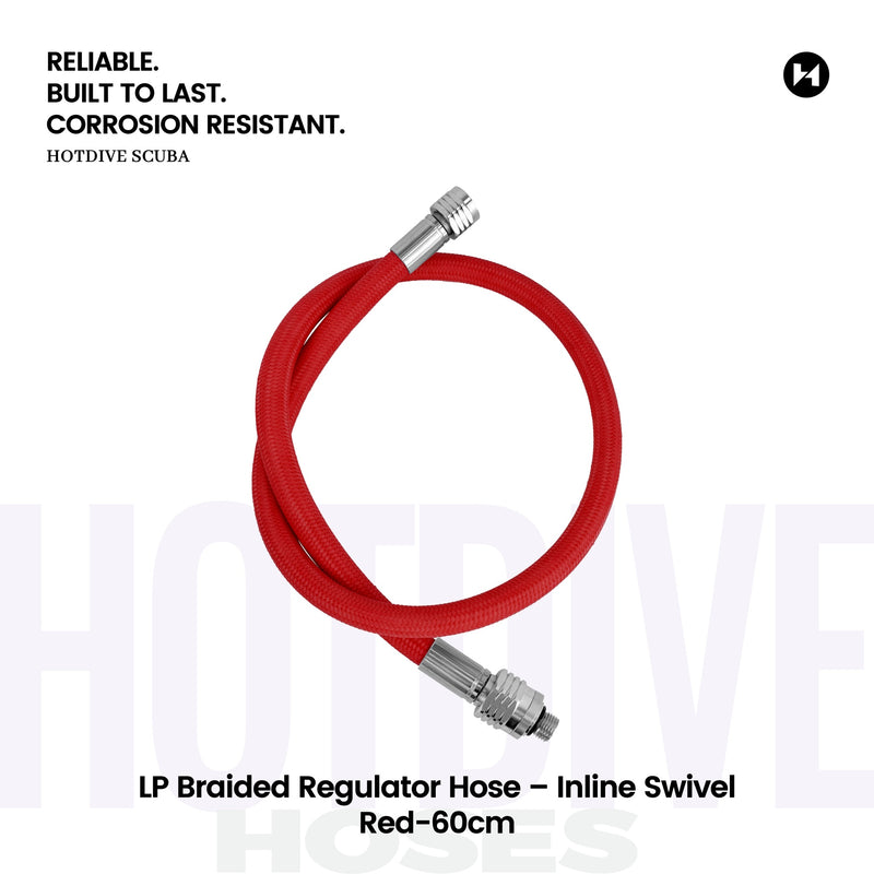 LP Braided Regulator Hose – Inline Swivel - 24