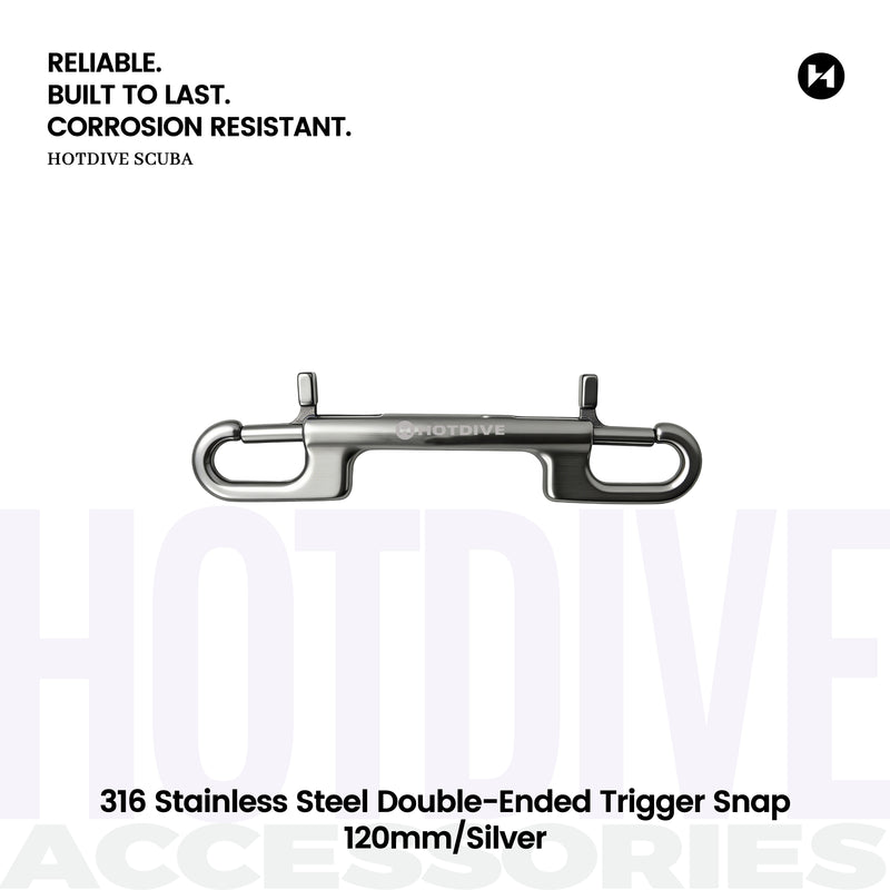316 Stainless Steel Double-Ended Trigger Snap - 2