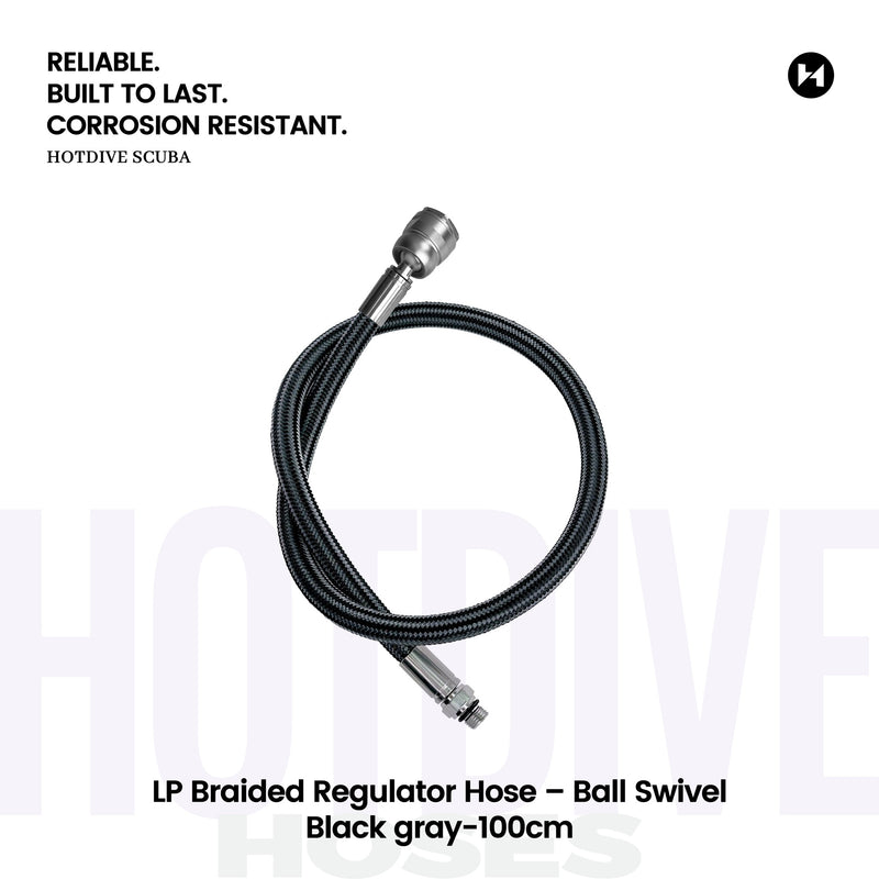 LP Braided Regulator Hose – Ball Swivel - 100