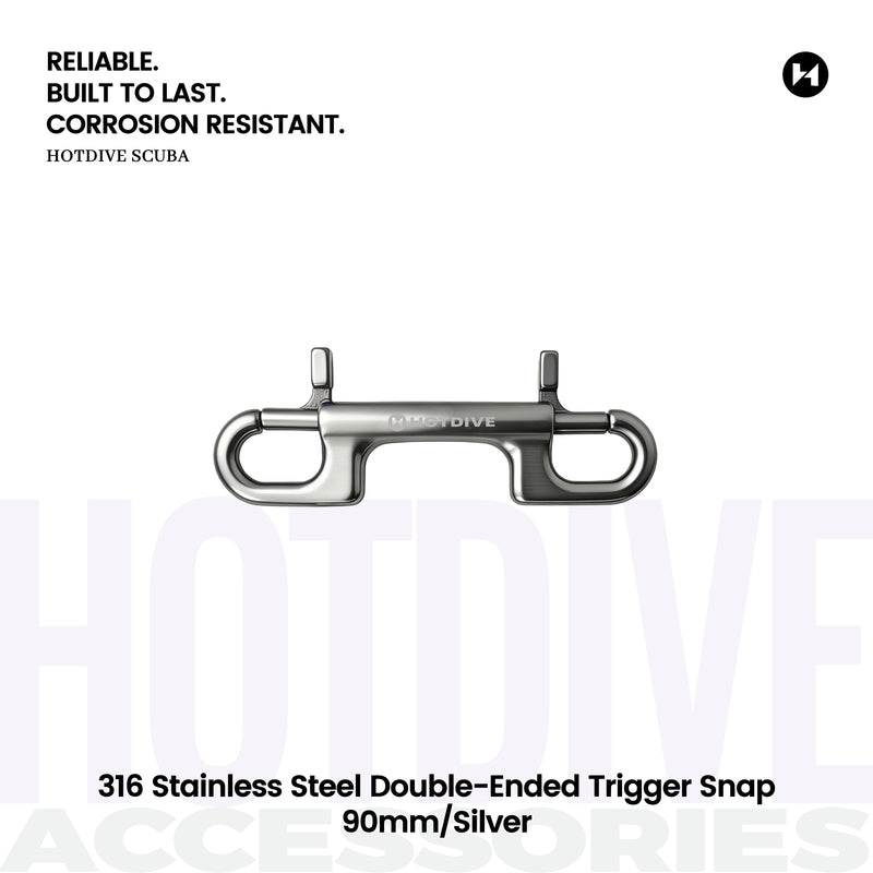 316 Stainless Steel Double-Ended Trigger Snap - 1