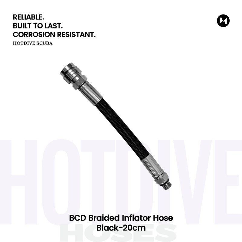BCD Braided Inflator Hose - 12