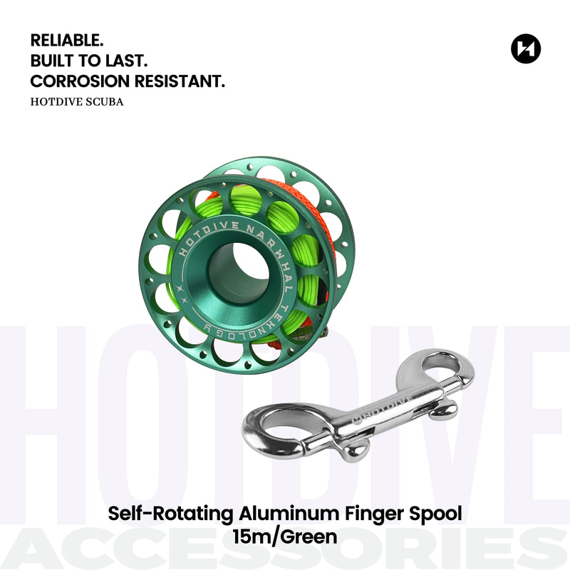 Self-Rotating Aluminum Finger Spool - 3