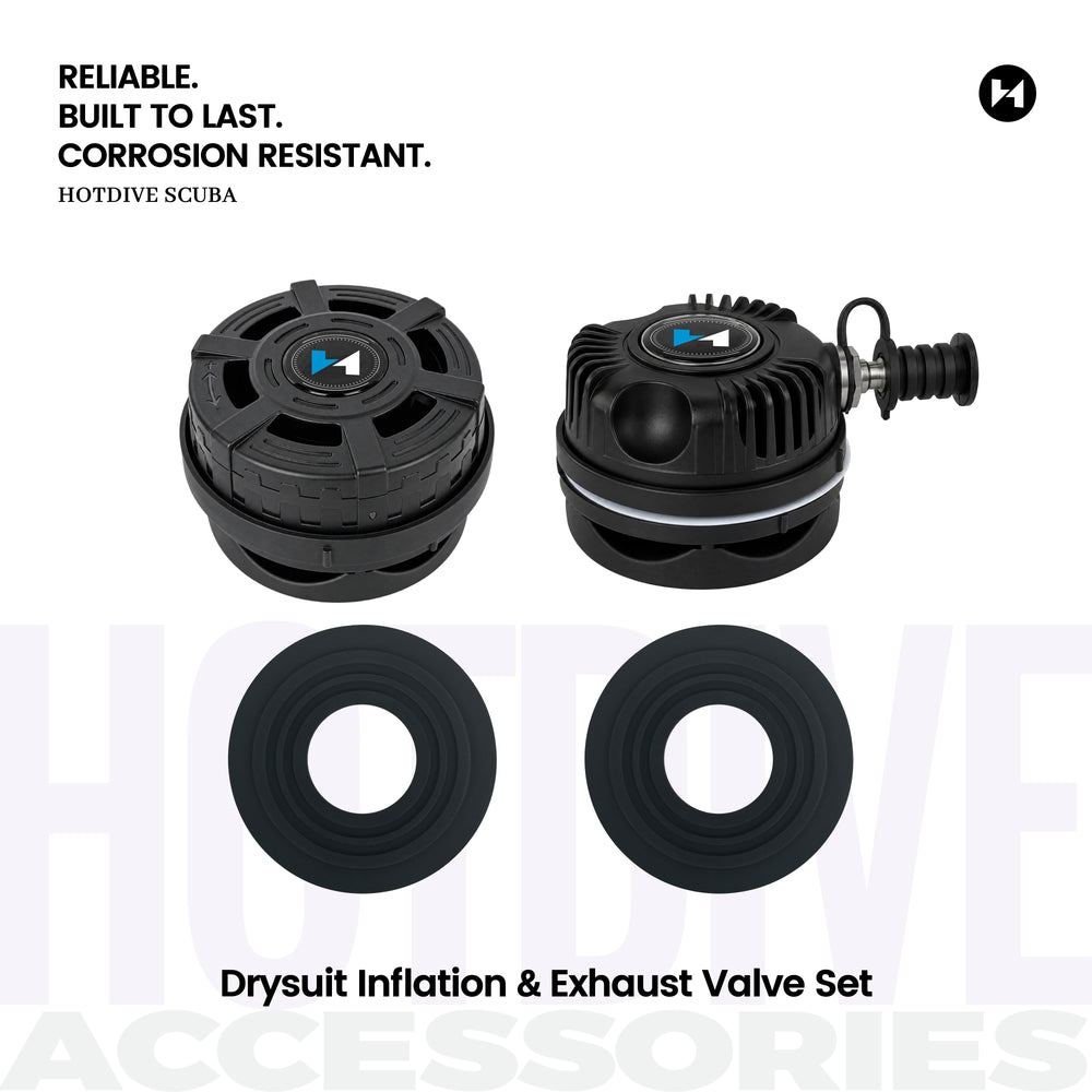 Drysuit Inflation & Exhaust Valve Set