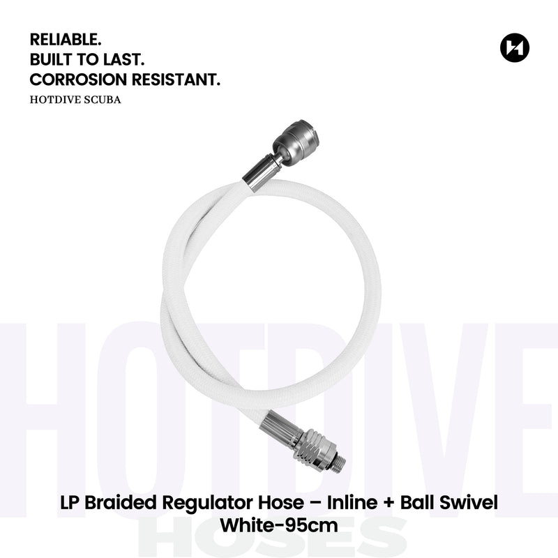 LP Braided Regulator Hose – Inline + Ball Swivel - 82