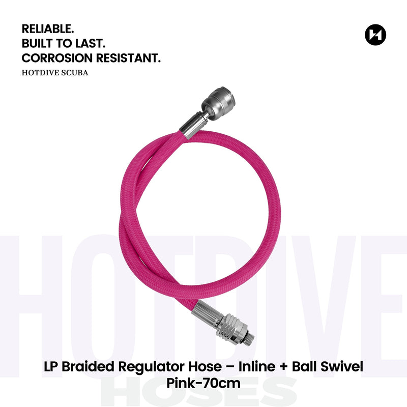 LP Braided Regulator Hose – Inline + Ball Swivel - 47