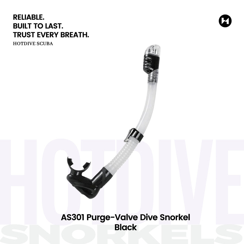 AS301 Purge-Valve Dive Snorkel - 1