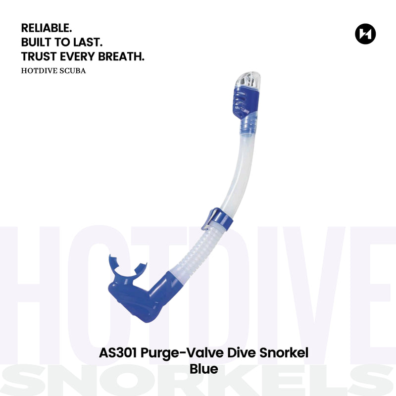 AS301 Purge-Valve Dive Snorkel - 2