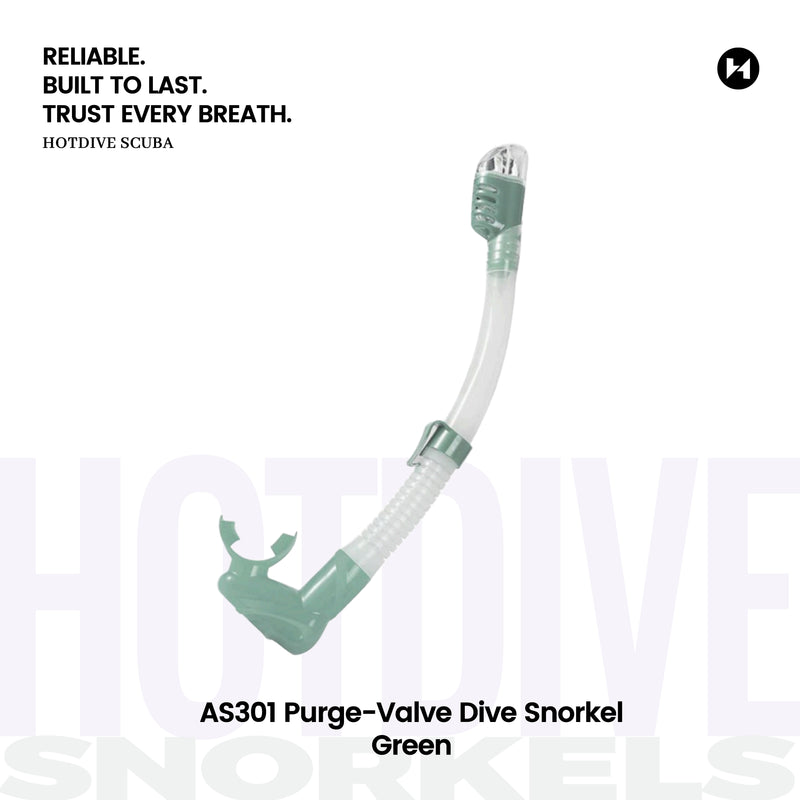 AS301 Purge-Valve Dive Snorkel - 5