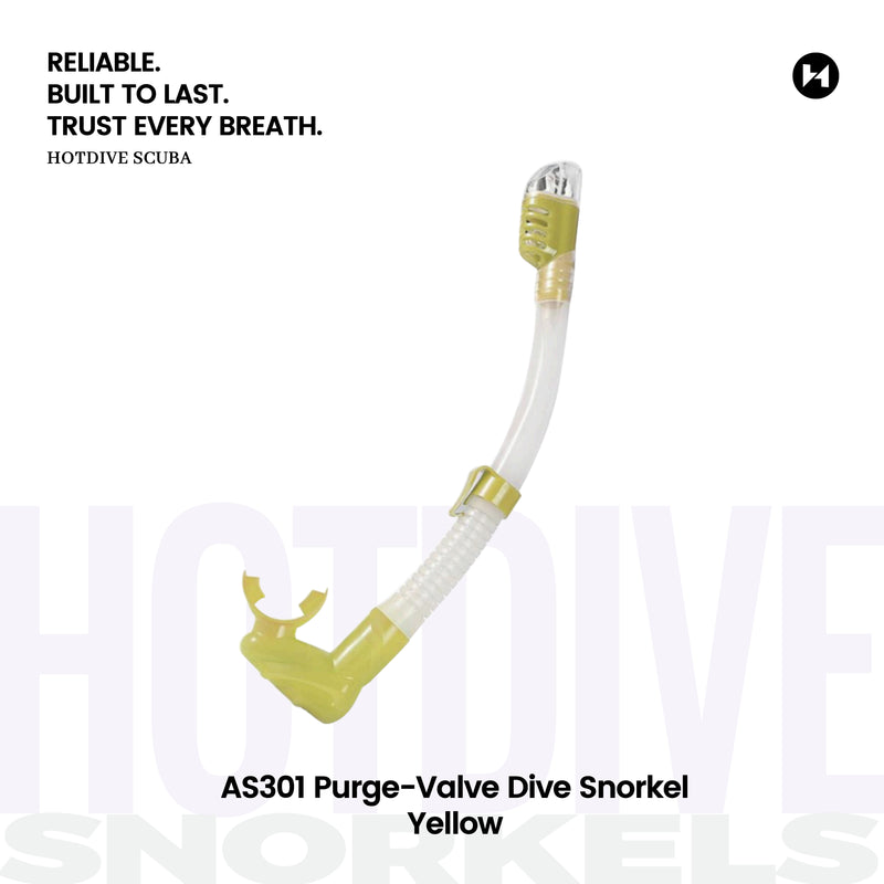 AS301 Purge-Valve Dive Snorkel - 6