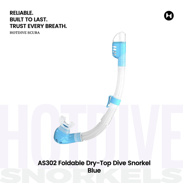 AS302 Foldable Dry-Top Dive Snorkel