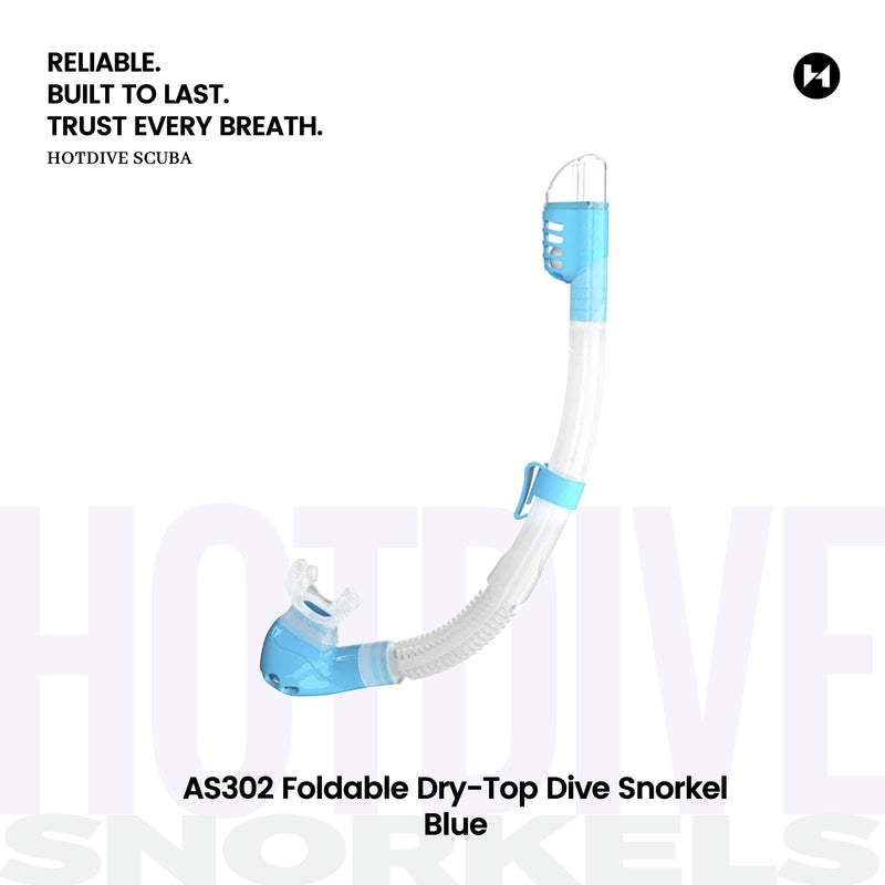 AS302 Foldable Dry-Top Dive Snorkel - 1