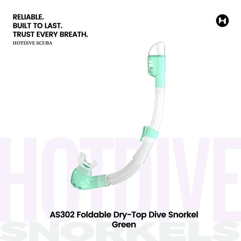 AS302 Foldable Dry-Top Dive Snorkel - 2