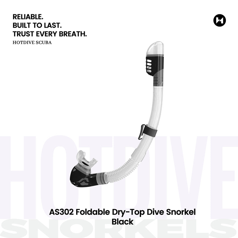 AS302 Foldable Dry-Top Dive Snorkel - 3