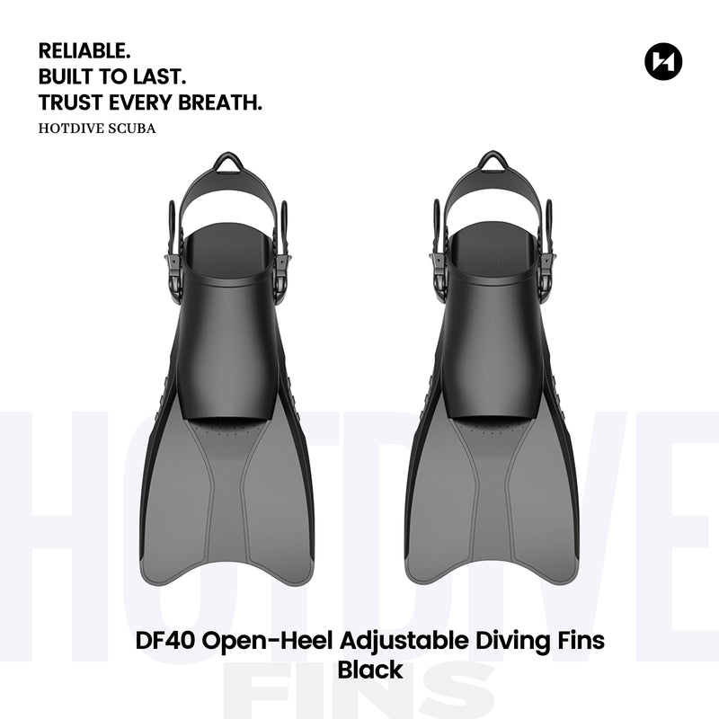 DF40 Open-Heel Adjustable Diving Fins - 4