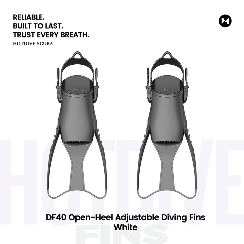 DF40 Open-Heel Adjustable Diving Fins - 3