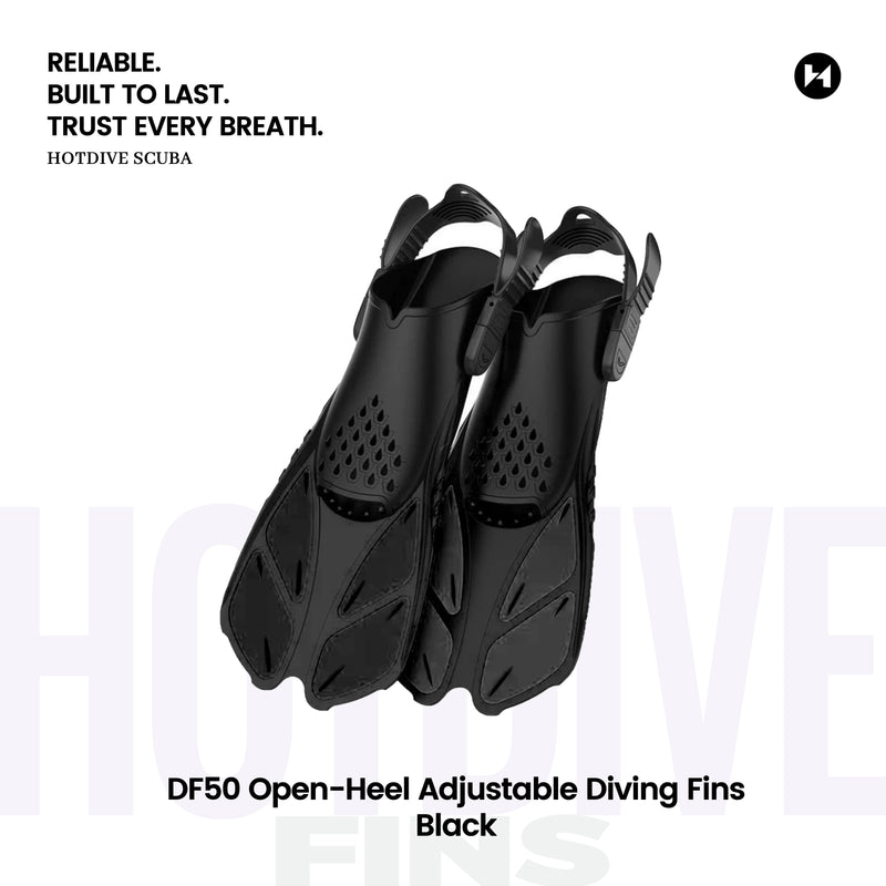 DF50 Open-Heel Adjustable Diving Fins - 8