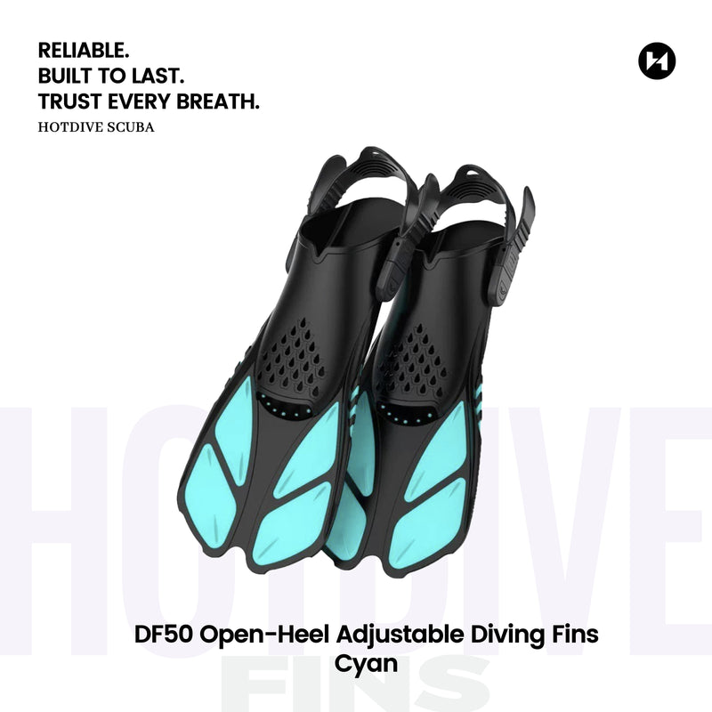 DF50 Open-Heel Adjustable Diving Fins - 6