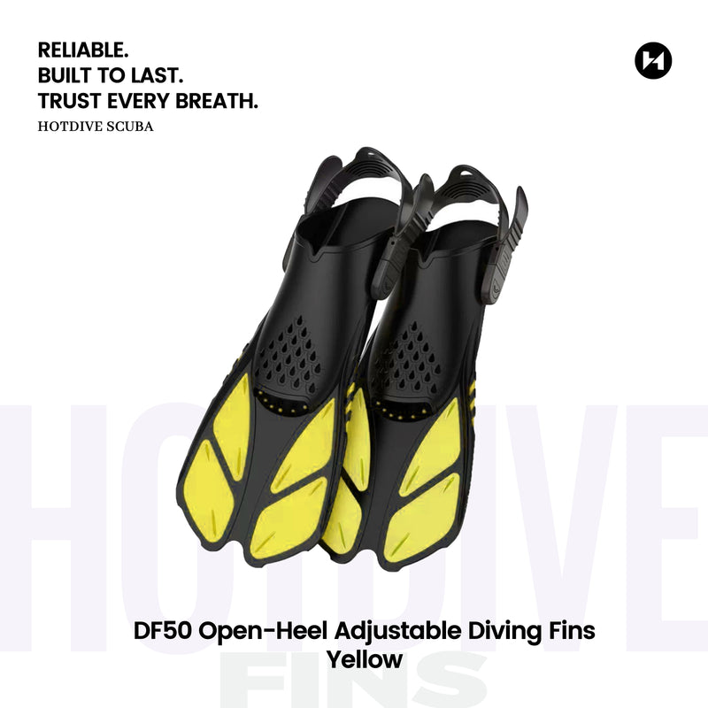 DF50 Open-Heel Adjustable Diving Fins - 4