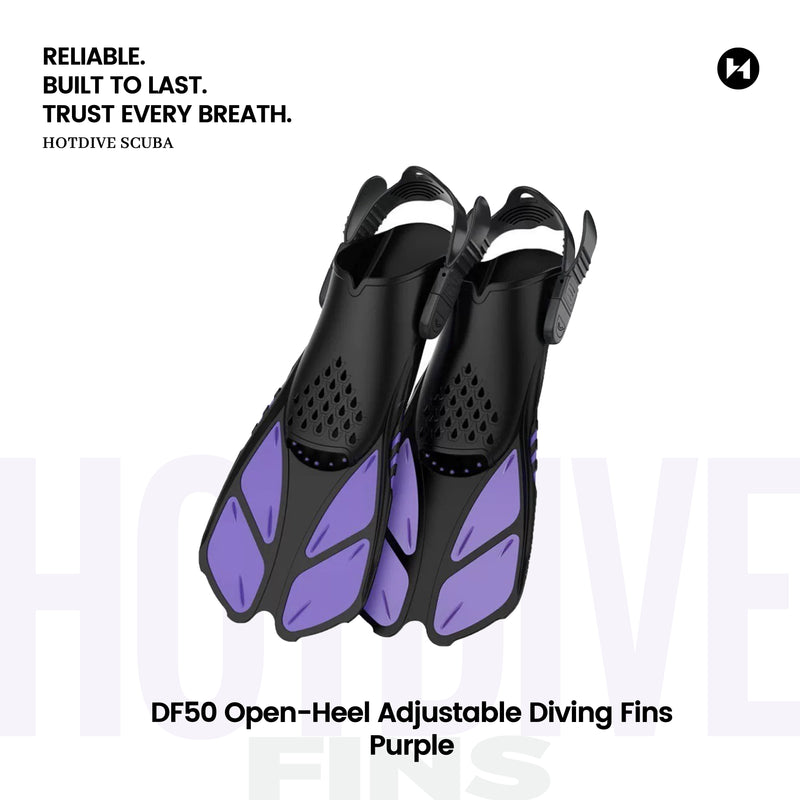 DF50 Open-Heel Adjustable Diving Fins - 7
