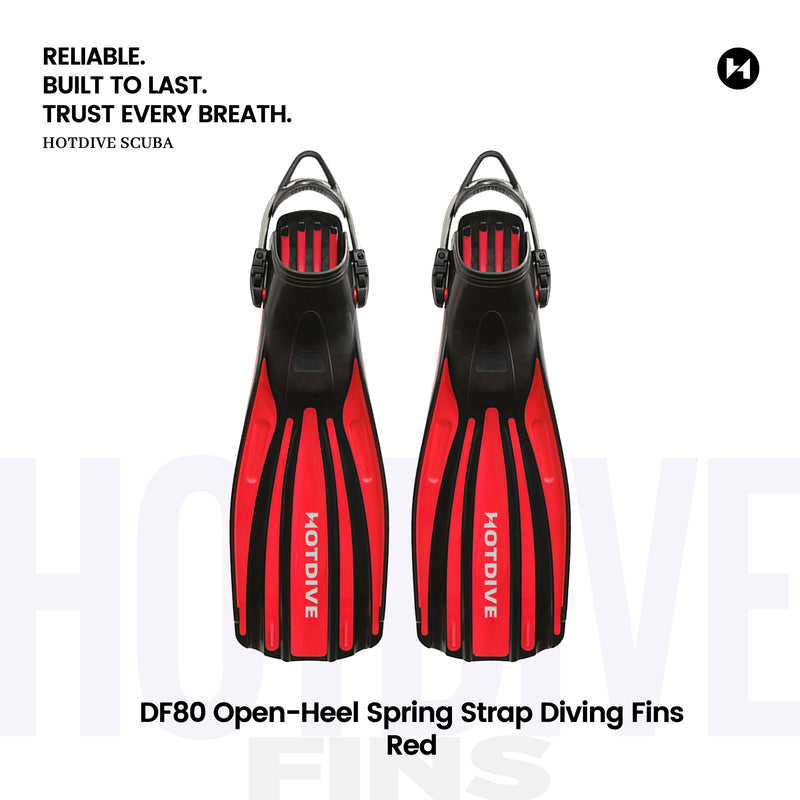 DF80 Open-Heel Spring Strap Diving Fins - 6