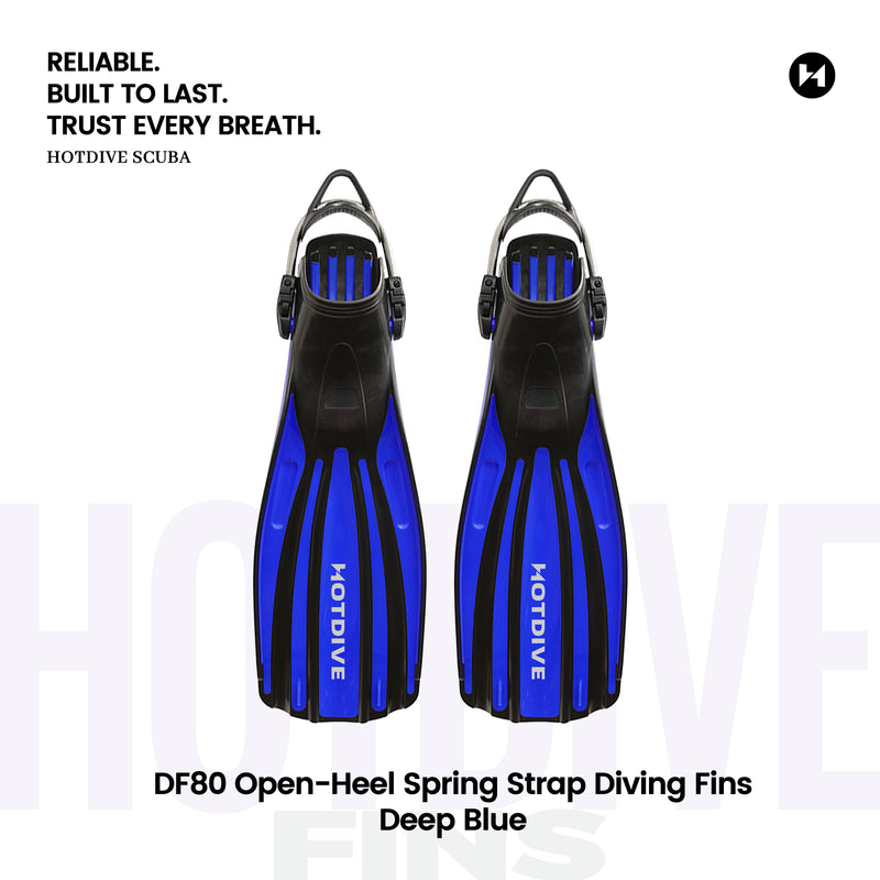 DF80 Open-Heel Spring Strap Diving Fins - 8