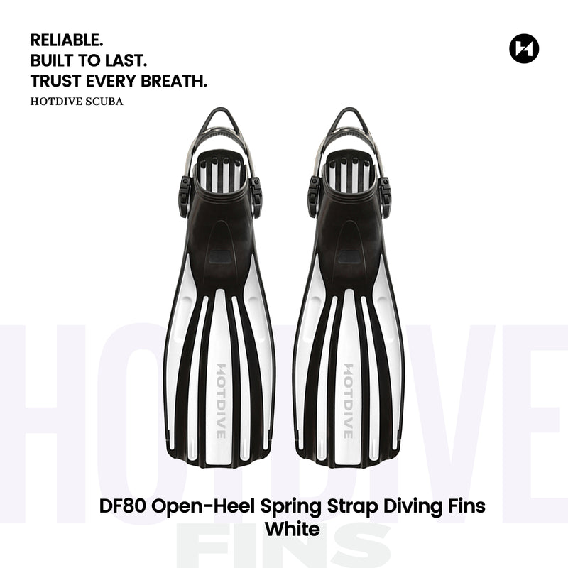 DF80 Open-Heel Spring Strap Diving Fins - 2