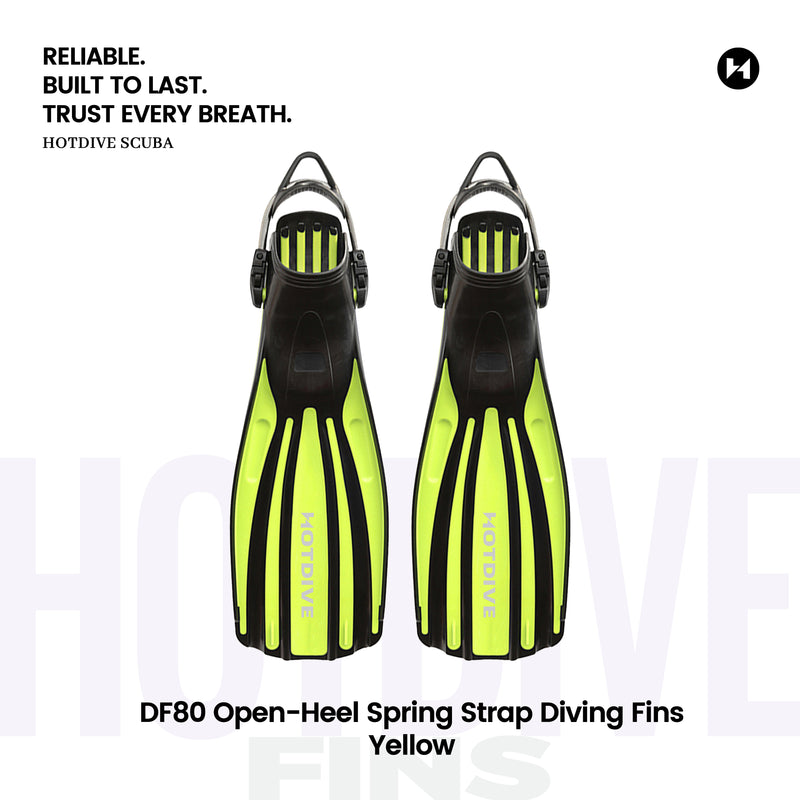 DF80 Open-Heel Spring Strap Diving Fins - 5