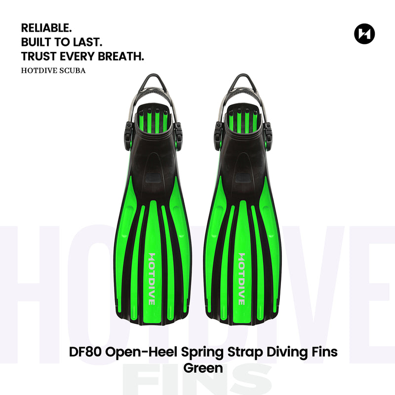 DF80 Open-Heel Spring Strap Diving Fins - 7