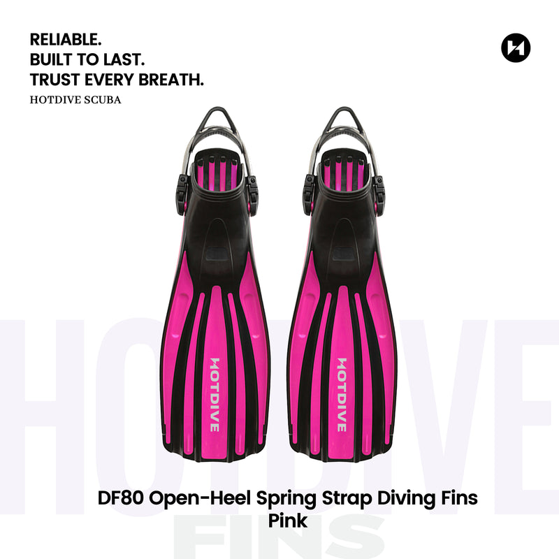 DF80 Open-Heel Spring Strap Diving Fins - 4