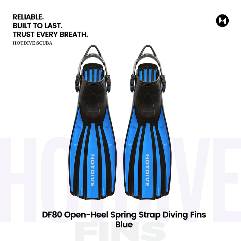 DF80 Open-Heel Spring Strap Diving Fins - 3
