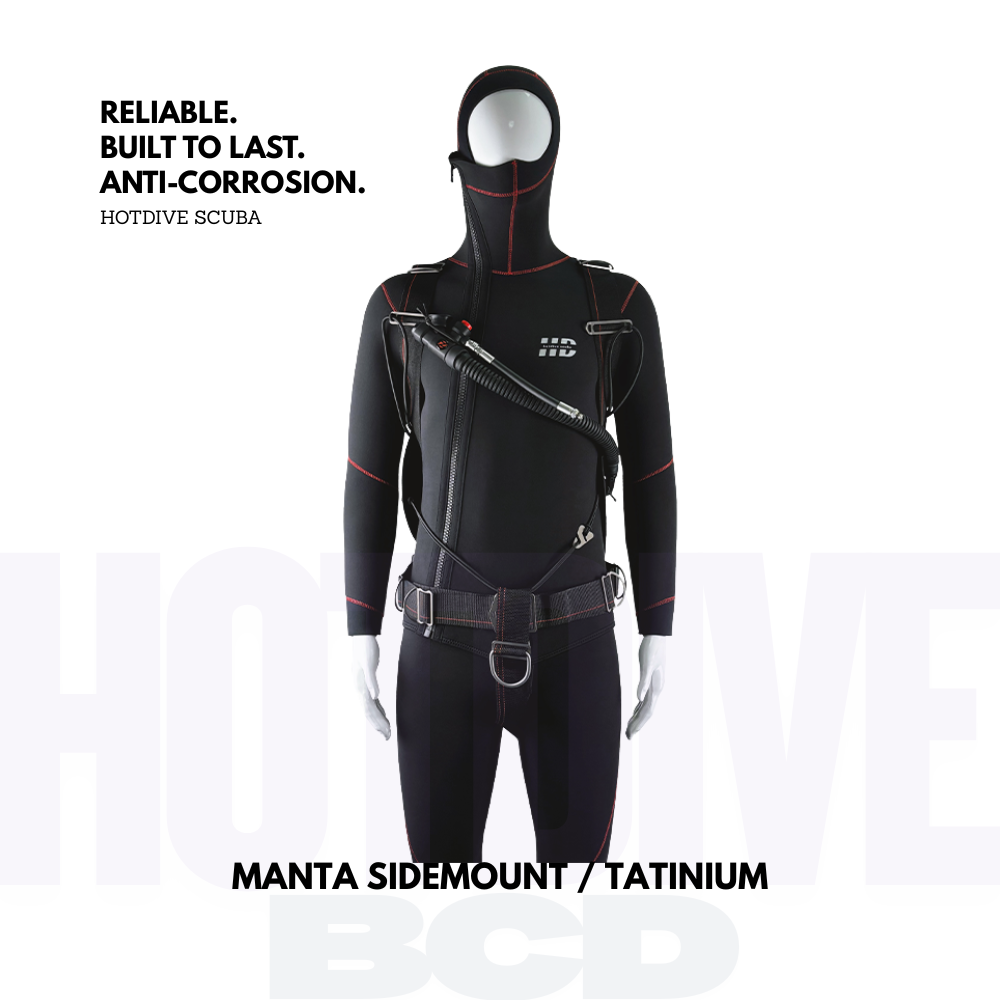 Hotdive Scuba 35lbs Manta Sidemount BCD / Titanium Hardware