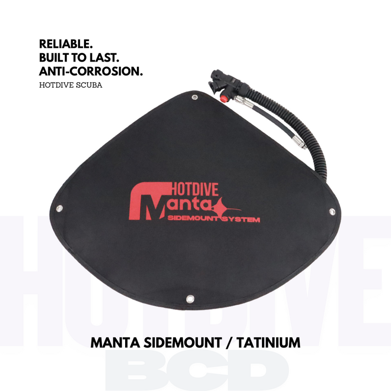 Hotdive Scuba 35lbs Manta Sidemount BCD / Titanium Hardware - 7