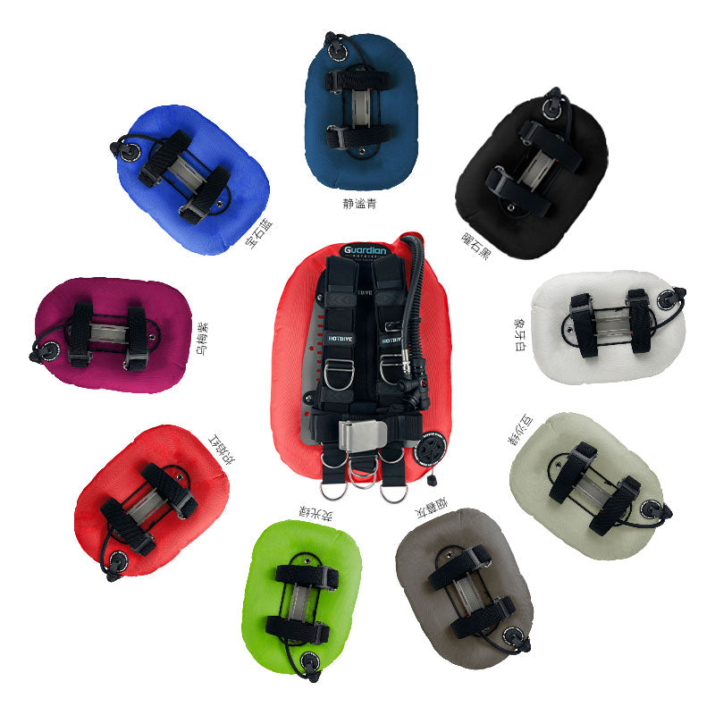 HOTDIVE Tech Diving Donut BCD with Single Tank Quick Adjustable Hard Harness - 17